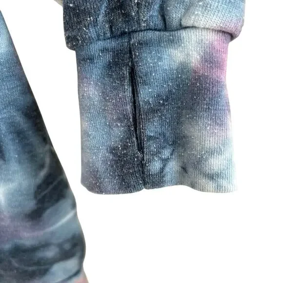 Aviator Nation Women's Small Ninja Pullover Hoodie Tie Dye Kangaroo Pocket - Picture 7 of 9